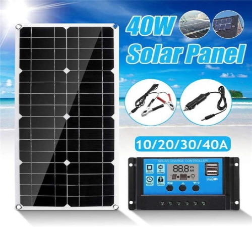Chargeur de batterie solaire pour voiture 12 V / 5 watts sur